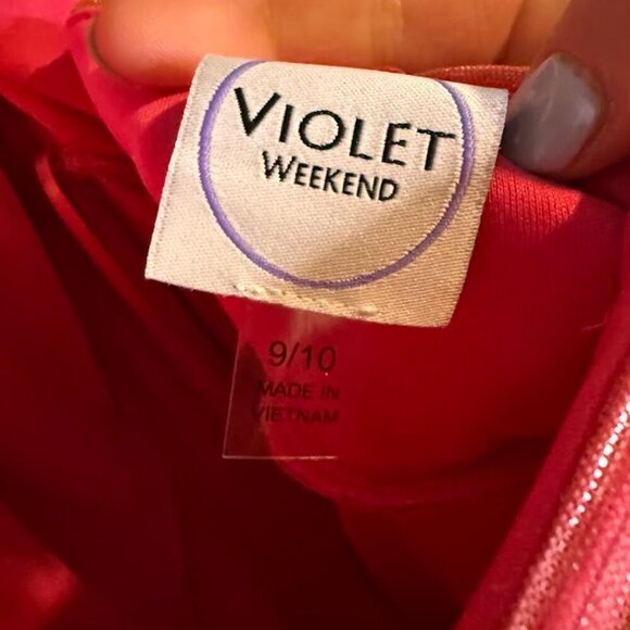 Violet Weekend Metallic Printed Halter Maxi Dress - Picture 7 of 8